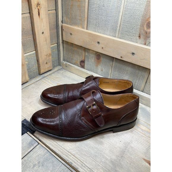 ?mezlan Mens Dress Shoes Soft Brown Leather Lace Up Cap Toe 10.5M ATHENS main image 7